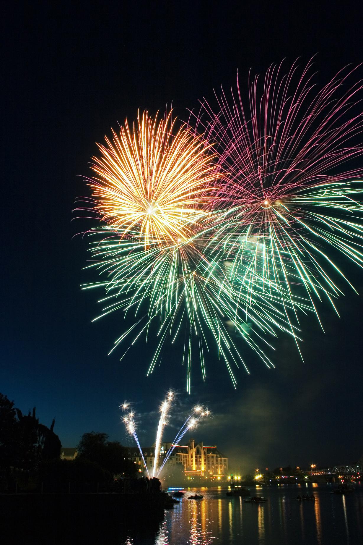 Canada Day fireworks from Waterview