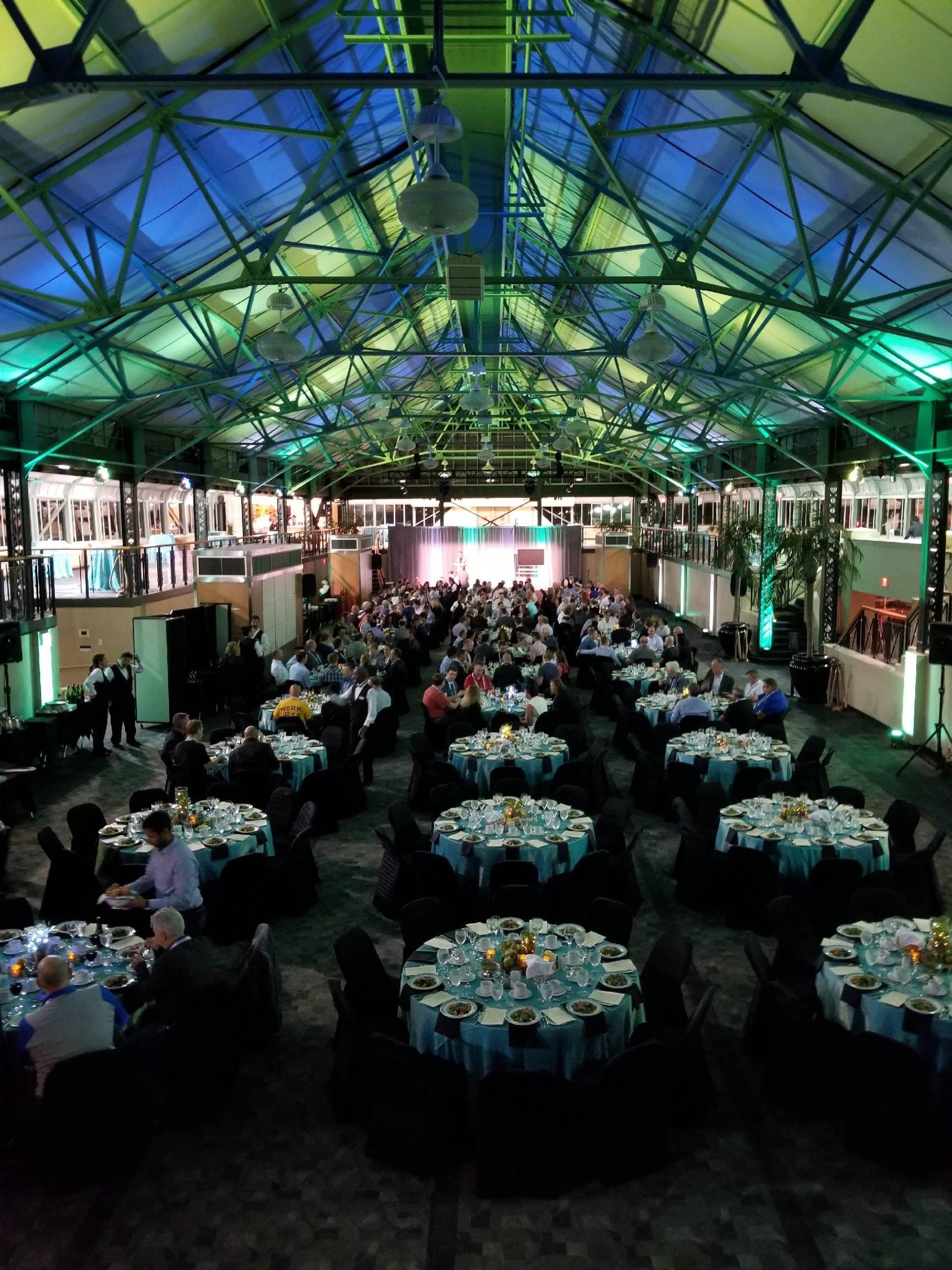 Dining at Crystal Garden in Green Light