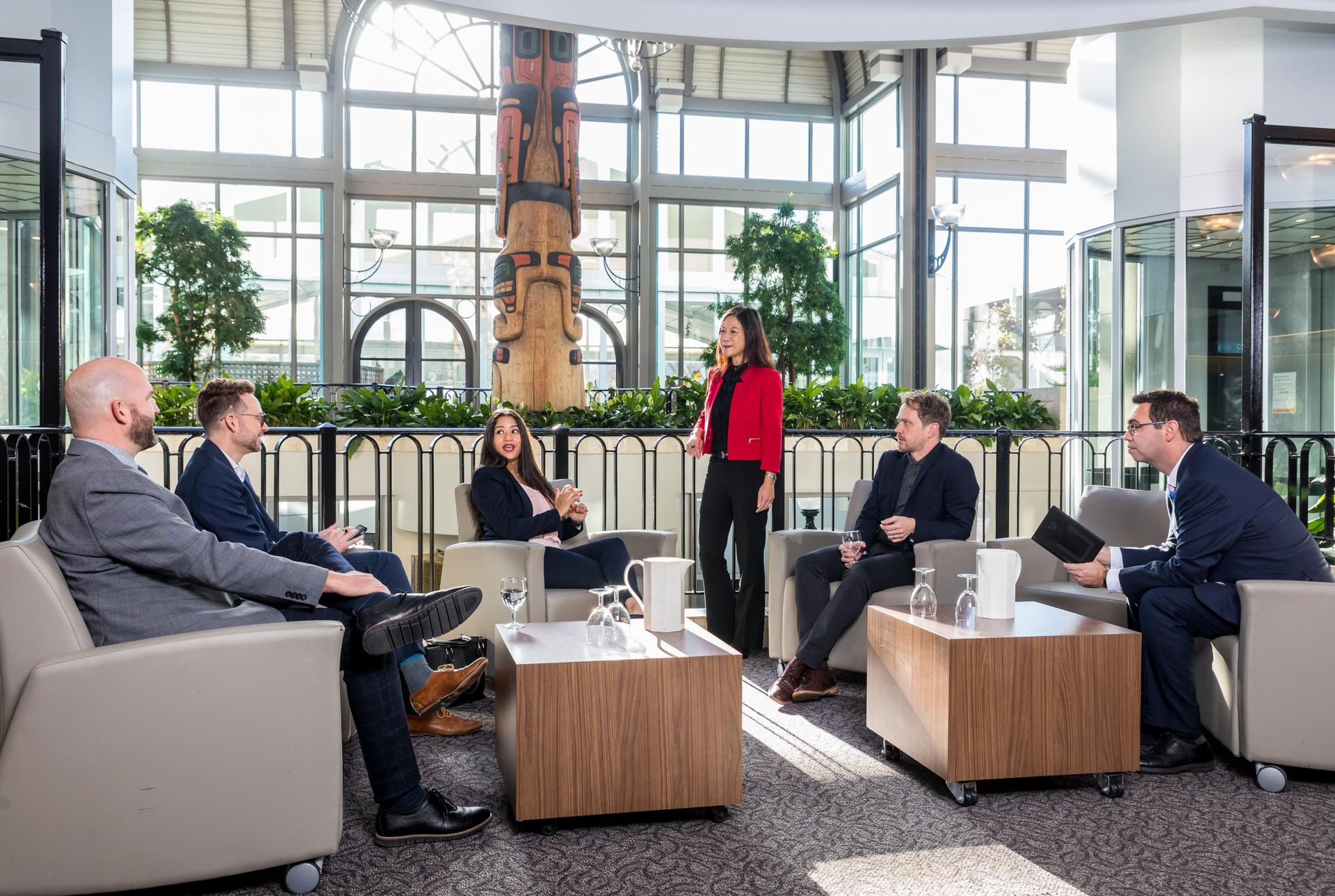 The Business Events Victoria and Victoria Conference Centre teams meet in Victoria, BC